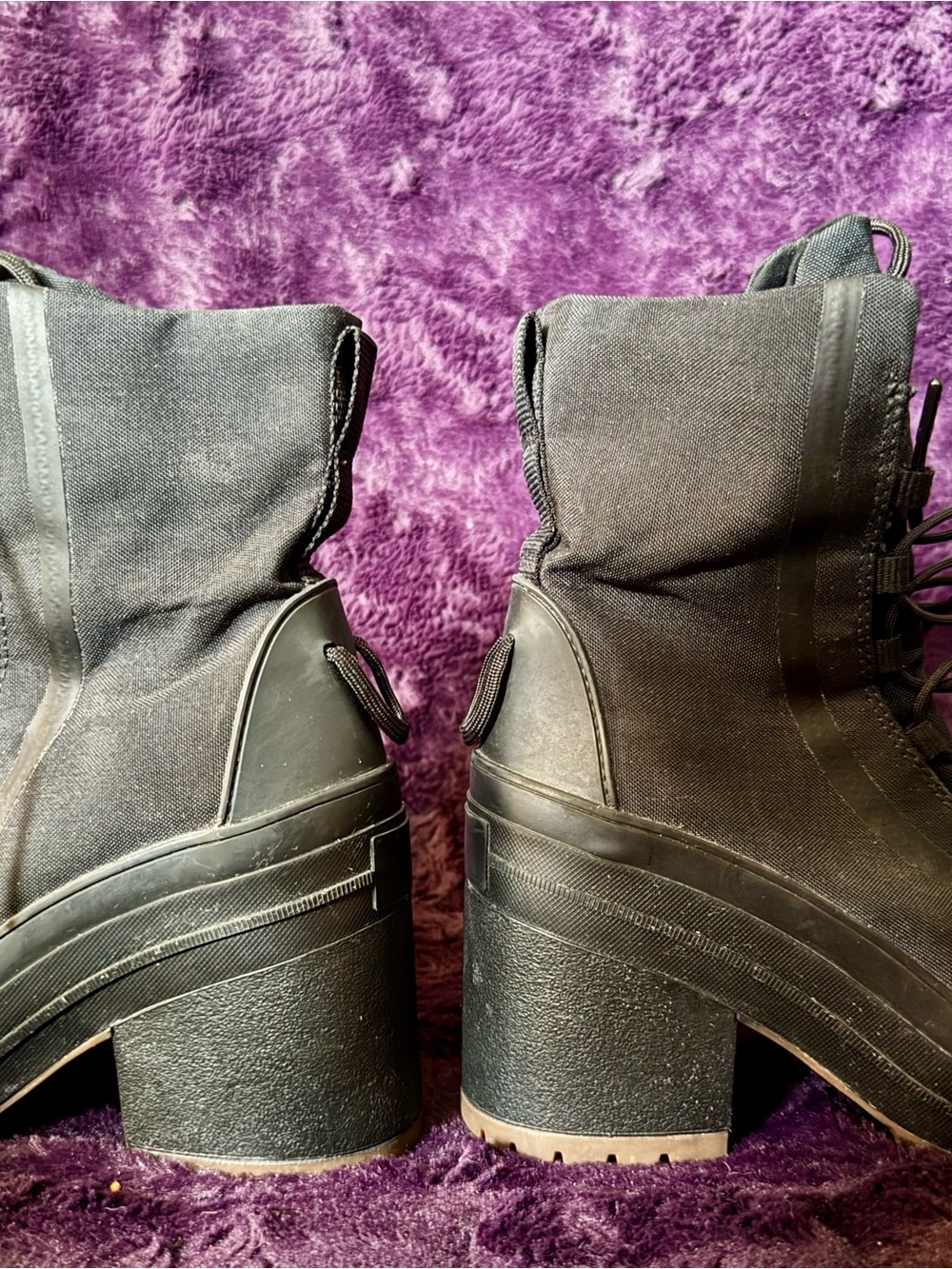 Converse Black Women's High-Top Canvas Sneaker - Picture 4 of 7